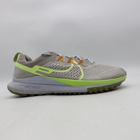 Nike React Pegasus Trail 4 Men's Size 14 Gray Running Shoes Sneakers DJ6158-002 - Picture 1 of 9